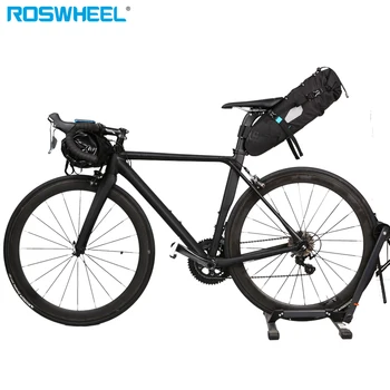 ROSWHEEL под наем водоустойчив седлото чанта мтв велосипед чанта на задната седалка, чанта Паньер цикъл колоездене чанти аксесоари 10л