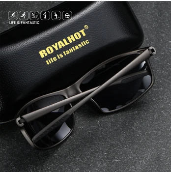 RoyalHot на Мъже, Жени поляризирани еластични TR90 рамка спортни слънчеви очила ретро слънчеви очила ретро очила нюанси Oculos мъжки 900140