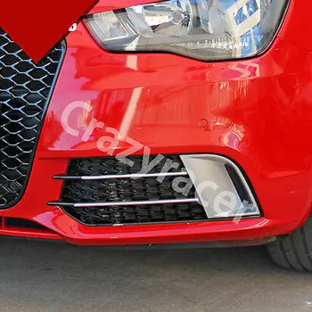 RS1 стил matte предната противотуманная фаровете за капак решетка покритие за Audi A1 Non Sline 2010-
