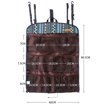 SAFEBET пикник чанта за съхранение на открит къмпинг окото чанта сгъваема палатка преносим висящ джоб пътуване организатор дропшиппинг етнически състав