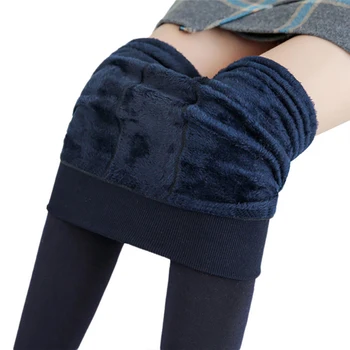 SALSPOR Keep Warm Pants Women Winter Velet Pants дамски ластични топли панталони пълна дължина женски обикновена тънка гамаши с висока талия