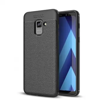 Samsung Samsung Galaxy A8 plus matte силиконов защитен калъф с кожзаменителем калъф за мобилен телефон Samsung A8 Гной Black