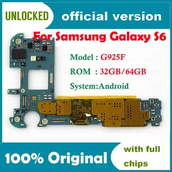 Samsung Samsung Galaxy S6 Edge G925F дънна платка 32gb оригинален отключени за Samsung Galaxy S6 Edge G925F дънна платка 32 GB 64 GB тест