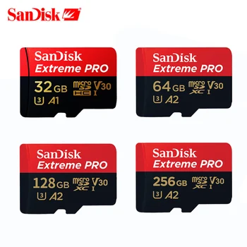 SanDisk Extreme Pro / Ultra TF 32GB microSDXC карта памет micro SD Card 64gb 128gb 256gb 400gb Flash, SD Card SD, MicroSD U1/U3 4K