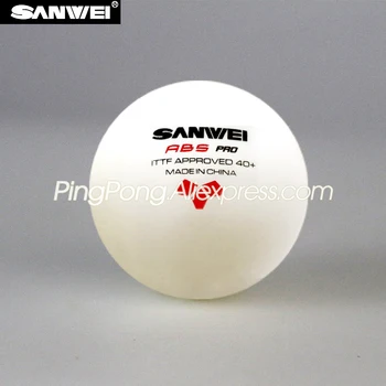 SANWEI 3-Star Table Tennis Ball Sanwei ABS PRO ITTF Approved New Material Plastic Поли SANWEI 3 STAR Пинг-Понг Топки