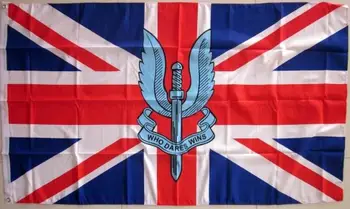 SAS флаг с Обединеното Кралство 90X150CM потребителски флагове на услугата хоби подарък открит флаг банер