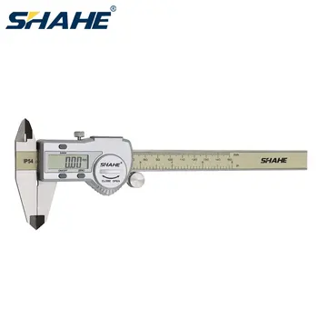 SHAHE 150 mm 6 инча Цифрова штангенциркуль от неръждаема стомана Цифров штангенциркуль Електронен Цифров штангенциркуль микрометър измервателни измервателни инструменти