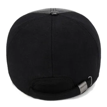 SHALUOTAOTAO New Men ' s Cap Winter Fashion Thicken Thermal Baseball Caps Ear Защита Warm Adjustable Size Brands Sports Шапка