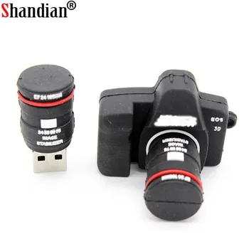 SHANDIAN Cartoon USB 2.0 Flash Drive 4GB 8GB 16GB 32GB 64GB 128GB Pen Устройства известна марка Camera Memory Stick за фотография