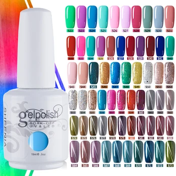 SHEENIA ART Nail Gel лак 8 мл висококачествен гел лак за нокти по-ниската цена пластмасова бутилка ярък цвят, блясък, лак за гел за нокти