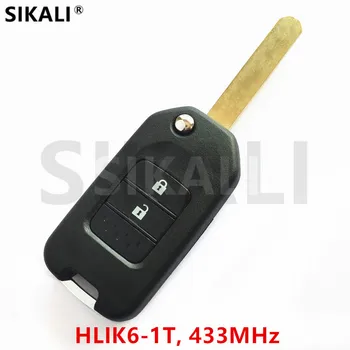 SIKALI Upgrade Remote Key fit for Honda HLIK6-1T Civic Accord City CR-V Jazz XR-V Vezel HR-V FRV 433 Mhz, чип 47