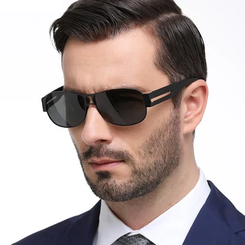 SIMPRECT 2021 квадратни слънчеви очила мъжки поляризирани UV400 високо качество на метал HD шофиране слънчеви очила ретро steady останалите де соли YJ1016