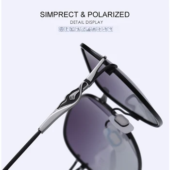 SIMPRECT Memory Metal поляризирани слънчеви очила Жени 2021 мода големи слънчеви очила ретро антибликовые слънчеви очила нюанси за жени
