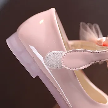 SKOEX Детски балетные обувки на плоска подметка за момиченца цвете очарователна принцеса обувки, кожени деца балерина парти униформи апартамент