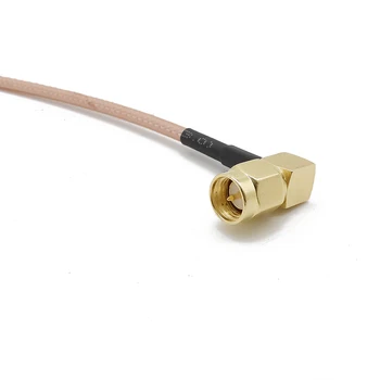 SMA Plug Plug to WiFi Antenna Connector RG316D Double Shield Silver Low Loss 50 Ohm SAM Male to SMA Male правоъгълен кабел 1-20 м
