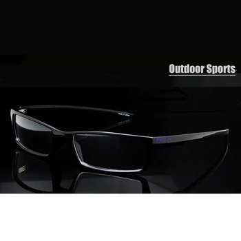 SORBERN тънък RX очила TR90 гъвкави предписани очила рамка мъжете правоъгълни рамки за очила, прозрачни лещи очила