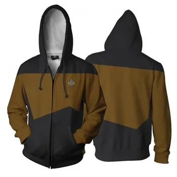 Star Voyager Command Cosplay Star Costume Hoodie Трек Hoodie hoody 3D принт яке с цип блузи, палта спортен костюм 5XL