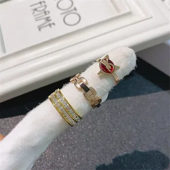 STR2 реколта кръст златни пръстени за жени сватбени модни пръстени от неръждаема стомана DZ