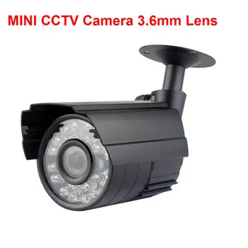 SUFCO малък 3.6 мм обектив, IR-cut за нощно виждане 24led открит камера за ВИДЕОНАБЛЮДЕНИЕ 700TVL, sony ccd Matal mini камера за видеонаблюдение за сигурност