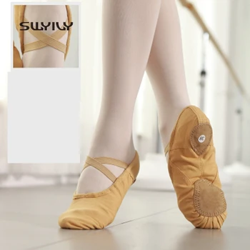 SWYIVY жени балет танцови обувки професионален танц маратонки за жени 2018 нов лек дамски обувки за йога мека подметка чехли