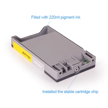 T6031-T6039 T6128 съвместима касета с пигментными мастило за Epson Stylus Pro 7880 9880 220 мл/бр (9 цветове)
