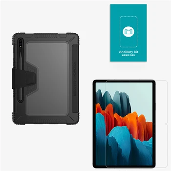 Tablet защитен калъф магнитен Трифолд щанд устойчив на удари кожен калъф за Samsung Galaxy Tab S7 Tablet аксесоари