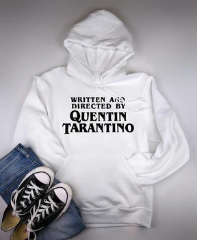 Tarantino Film Фен Quentin Tarantino hoodie автор на сценария и режисьор на tumblr trending Unisex black hoodie върховете women pullover - K251