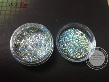 TCWB221 New Arriving the world popular Galaxy holo Silver flakes big size effect for nail Art or other deco