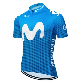 Team movistar cycling jersey 2020 Summer Racing Cycling Clothing quick dry Short Sleeve мтб Bike Jersey Shirt