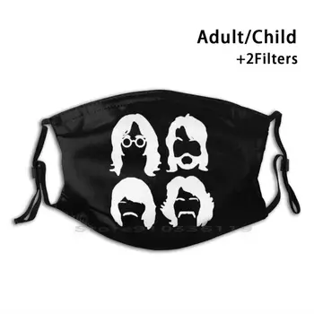 The Four Design Anti Dust Filter Washable Face Mask Kids Road Album Abbey Бийтъл Music