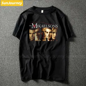 The Vampire Diaries The Mikaelsons Men T Shirt Hip Hop Streetwear Oversize О-образно деколте памук потребителски къси мъжки ризи