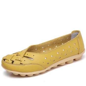 TIMETANGHot women flatshoes plus size shoes35-44women loafers women hollow плоски обувки обувки от естествена кожа, дамски ежедневни мокасини