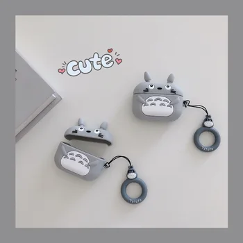 Totoro сладък за AirPods Case карикатура мек калъф безжични слушалки калъф за Apple Airpod Pro Case слушалки защитен калъф