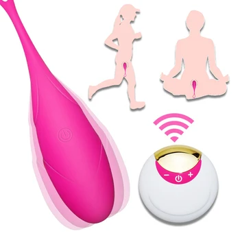 TPE любов яйце вибратори безжично дистанционно управление вибрация USB акумулаторна масаж топка за възрастни секс продукт