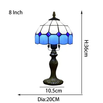 Trukish декор на мозайка лампа с абажуром Тифани лампа за спални хол Средиземноморски декор BesidesLamp настолна лампа лампа