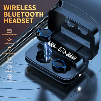 TWS M9 True Wireless Bluetooth Hands-free Hi-Fi Music Headphones 3D Touch Control Sports Waterproof For Phone