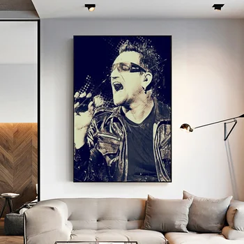 U2 Боно плакат платно изкуство Живопис Декор на стая