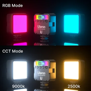 Ulanzi VL49 Full Color Mini RGB LED Видео Светлина 2500K-9000K Magnetic Mini Fill Light Extend 3 Cold Shoe 2000mAh