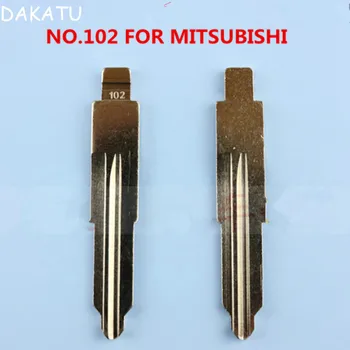 Uncut key blank blade NO.102 For Mitsubishi Lancer Flip folding Car remote key blade replacement