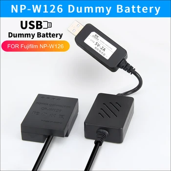 USB power bank зарядно устройство кабел NP-W126 фалшив батерия CP-W126 DC куплунг за Fujifilm X-T3 X-PRO1 X-PRO2 HS33 HS30 HS50 EXR камери