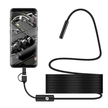 USB бороскоп ендоскопска камера водоустойчива проверка HD камера за смартфон