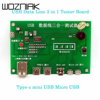 USB кабел triad тестер кабел за зареждане тестова карта tpye-c mini USB, micro ПХБ board data тел test fixture
