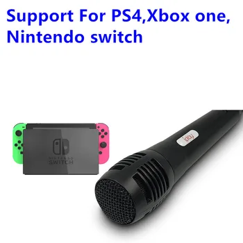 USB кабелен микрофон караоке микрофон за Nintendo Switch Wii PS4 Xbox, PC компютър конденсаторная запис микрофон ултра-широк