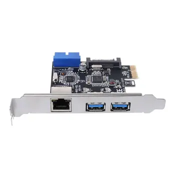 USB3. 0 Ethernet Adapter 3 HUB port 10/100/1000 Mbps PCI-E to RJ-45 gigabit lan, Usb технически