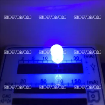 UV LED 5MM LED Светодиод Lampada UV beads лилаво кръг 1000шт дължина на вълната: 395-400Нм ултравиолетова лампа Безплатна доставка