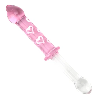 VATINE G-Spot Anal Sex Toys for Women Sex Products вибратор стимулация на клитора сърцето розово стъкло Кристал анален накрайник