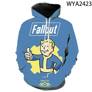 Vault Tec Gaming Видео Игра Fallout 76 2 3 4 Качулки Мъже, Жени Деца Ежедневна Мода Качулки Vault-Tec Boy Girl Kids