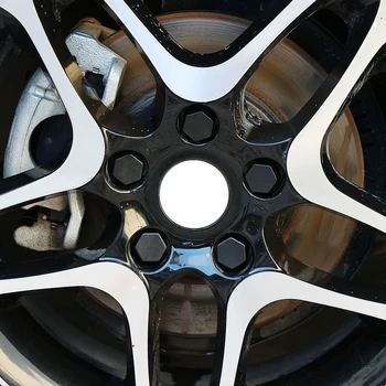 Vciic 20 бр. 19 мм силиконови шестоъгълник колела на иглата гайка на капака Болт джанти Болт капак протектор на гумите вентил капачка на винт гайка Антиржавейная