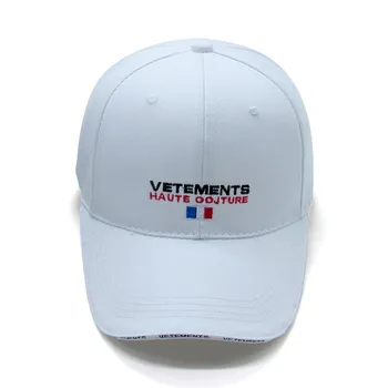 Vetements Caps Мъже, Жени бродерия Vetements шапки открит черна Бейзболна шапка скейтборд Vetements шапки