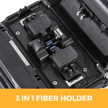 VEVOR AI-7 Fiber Fusion Splicer 8S Splicing Time Melting 18S Heating Fusion Splicer Machine Optical Fiber Cleaver Kit